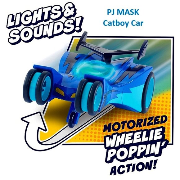 Hasbro Toys Cat Car Popawheelie Lights Sound Pj Mask New Poshmark